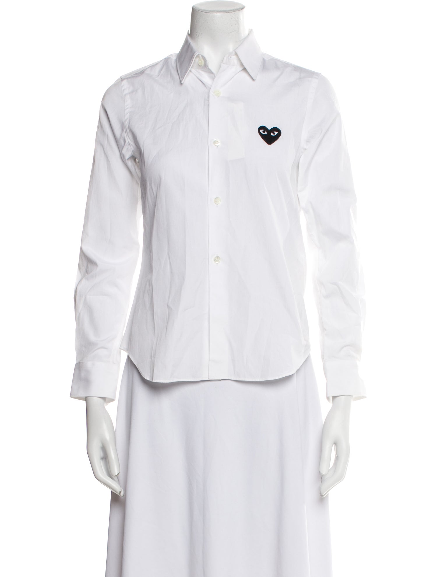 Comme des Garçons Play Long Sleeve Button-Up Top