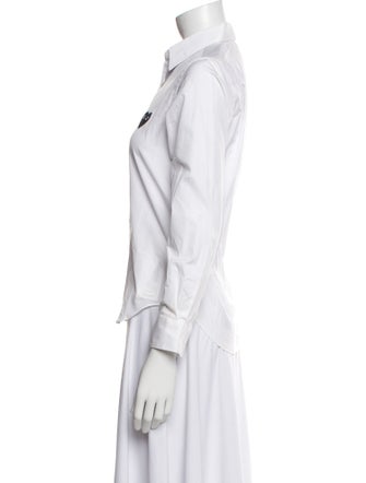 Comme des Garçons Play Long Sleeve Button-Up Top