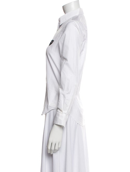 Comme des Garçons Play Long Sleeve Button-Up Top