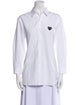 Comme des Garçons Play Three-Quarter Sleeve Button-Up Top