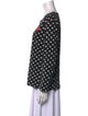 Comme des Garçons Play Polka Dot Print Scoop Neck Blouse