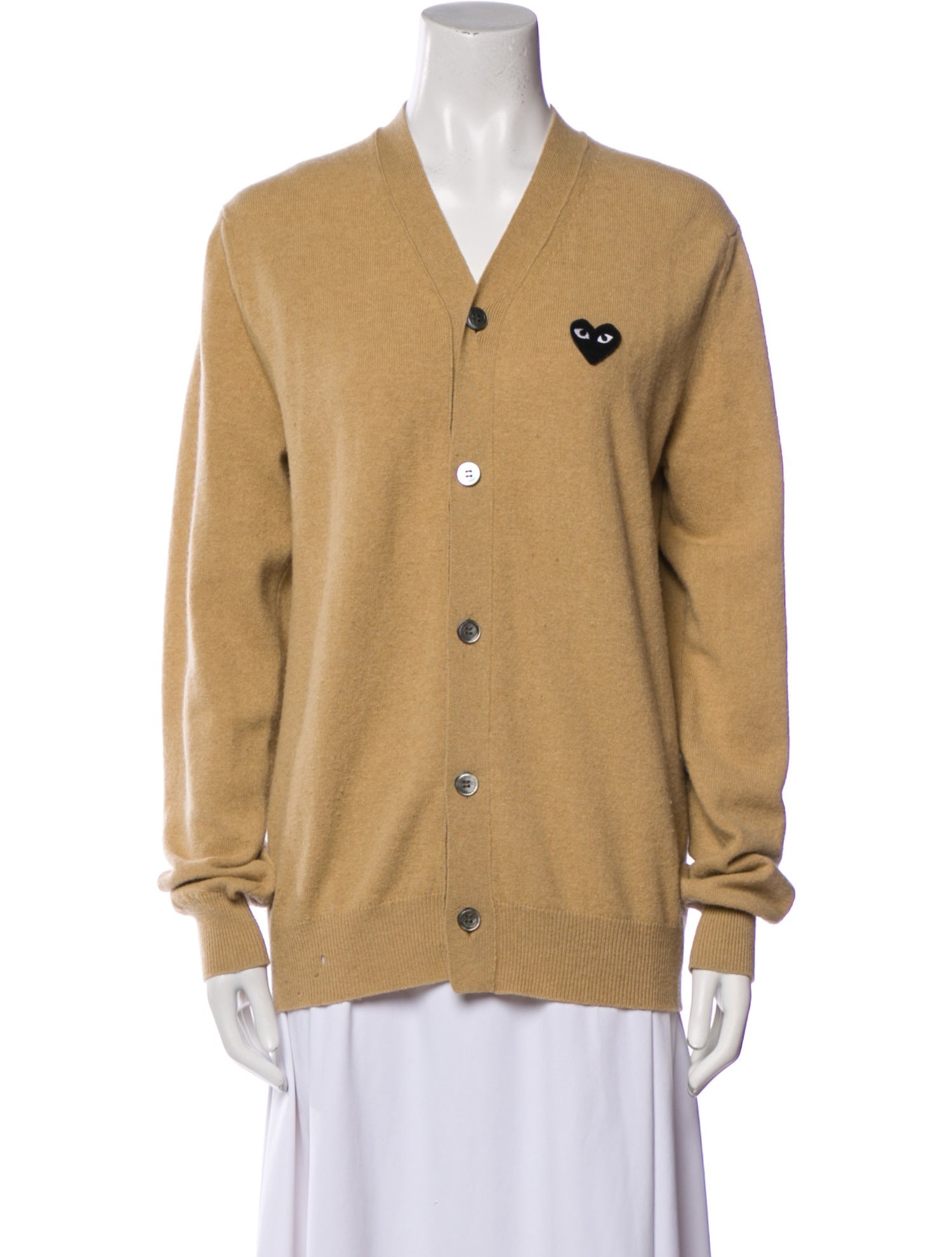 Comme des Garçons Play Wool V-Neck Sweater