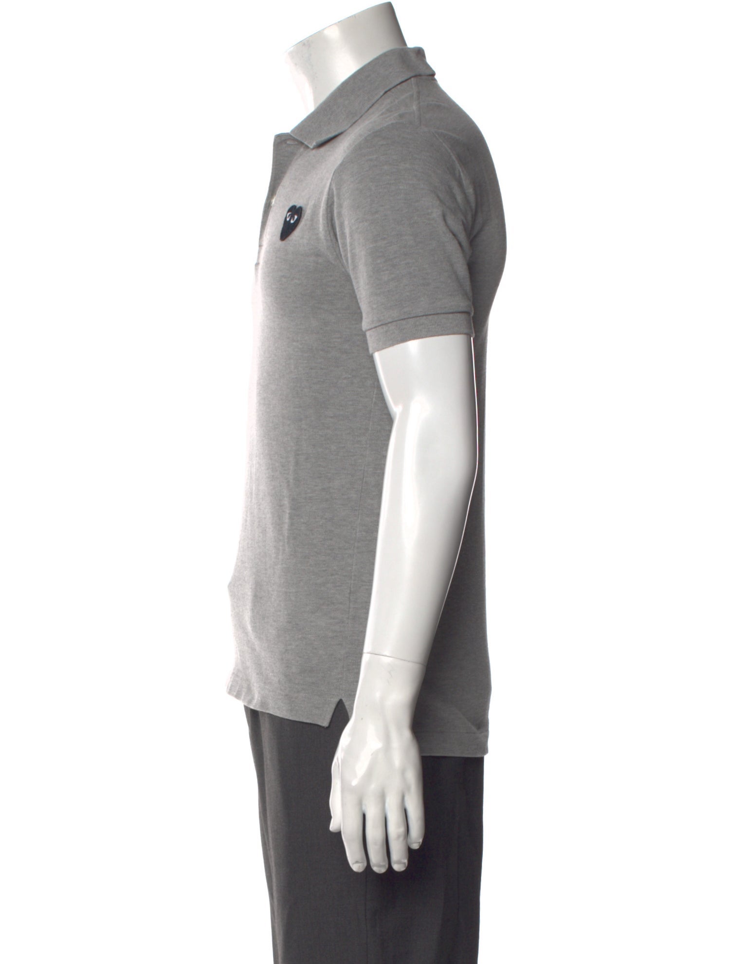 Comme des Garçons Play Collar Short Sleeve Polo Shirt