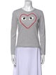 Comme des Garçons Play Graphic Print Crew Neck Sweatshirt
