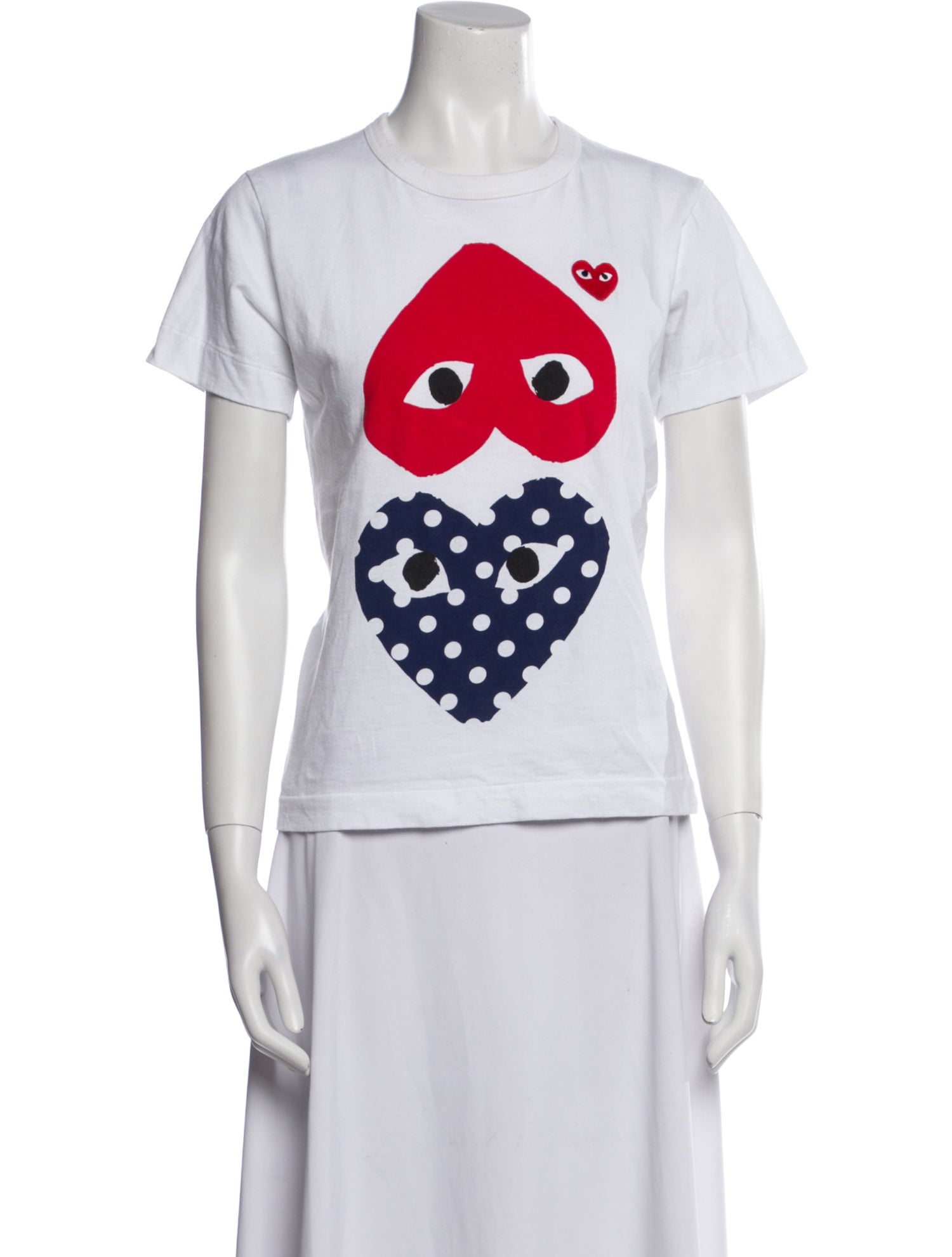 Comme des Garçons Play Graphic Print Crew Neck T-Shirt