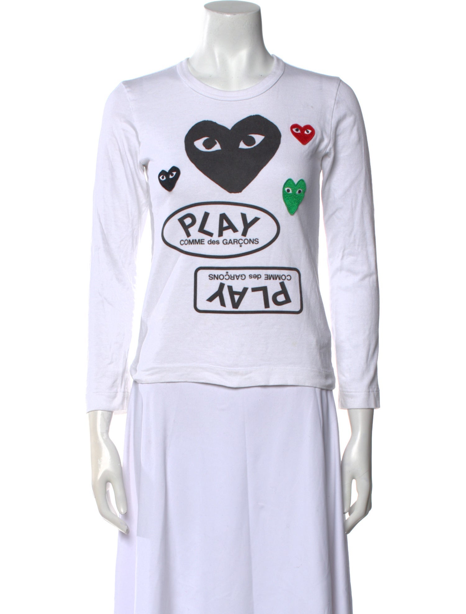 Comme des Garçons Play Graphic Print Crew Neck T-Shirt