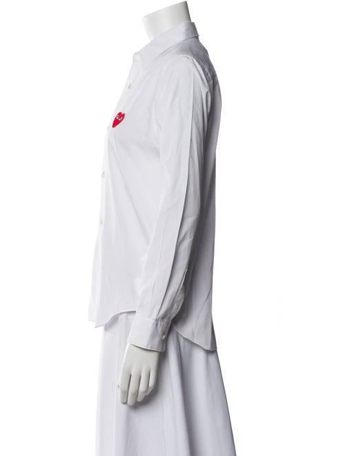 Comme des Garçons Play Long Sleeve Button-Up Top