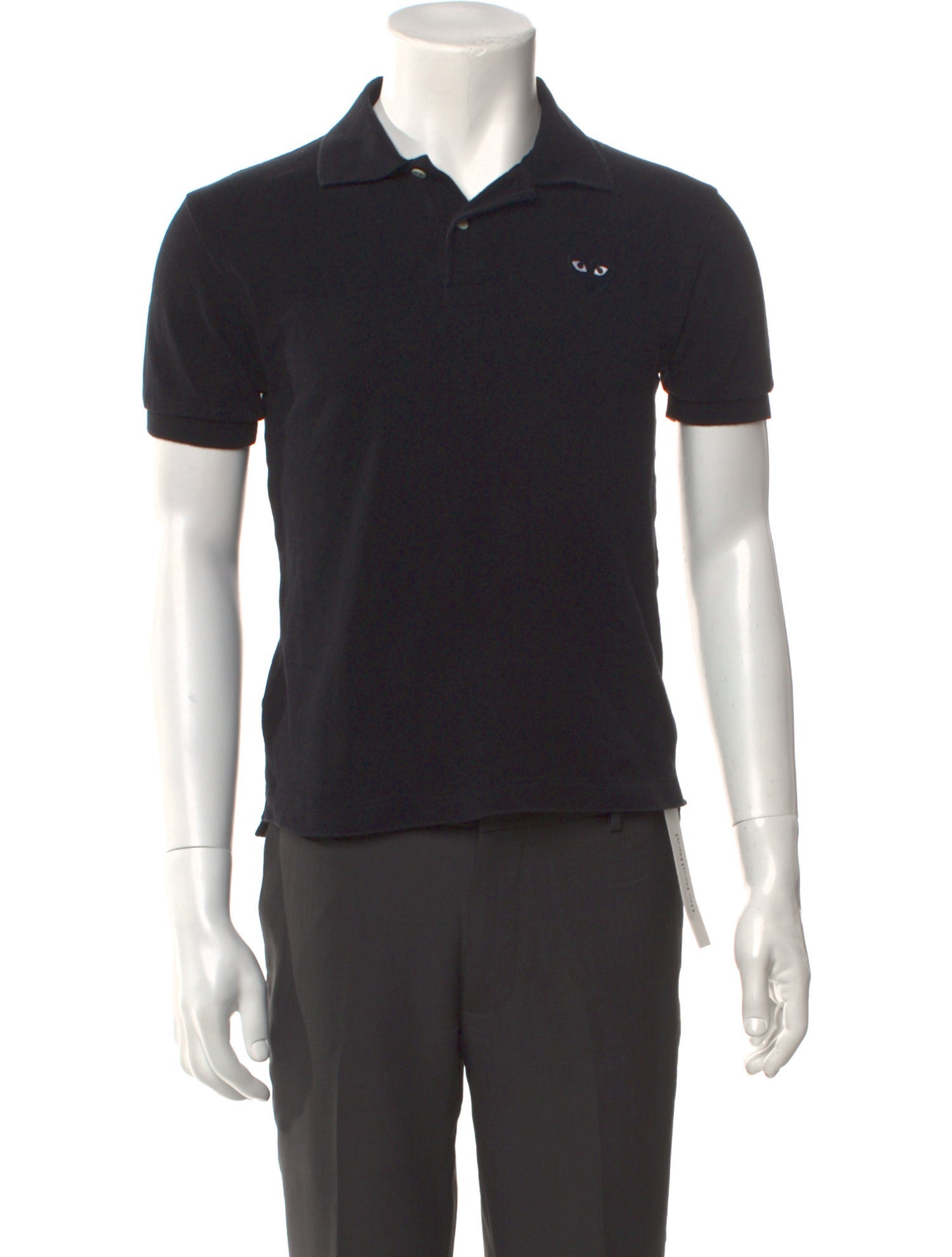 Comme des Garçons Play V-Neck Short Sleeve Polo Shirt