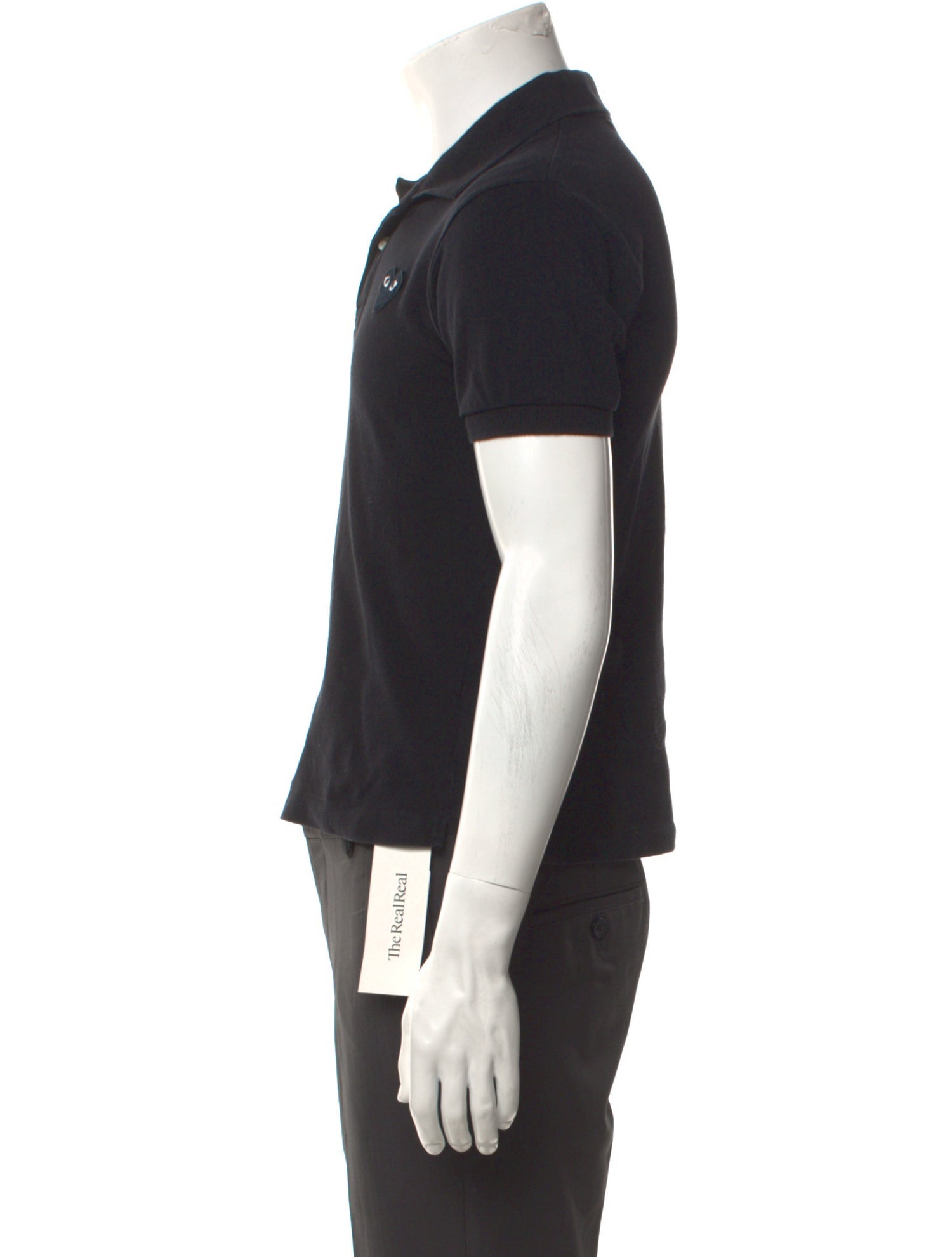 Comme des Garçons Play V-Neck Short Sleeve Polo Shirt