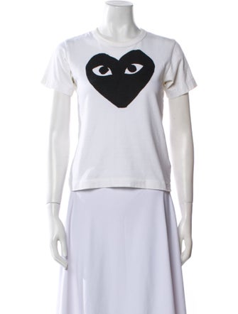 Comme des Garçons Play Graphic Print Crew Neck T-Shirt