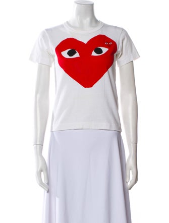 Comme des Garçons Play Graphic Print Crew Neck T-Shirt