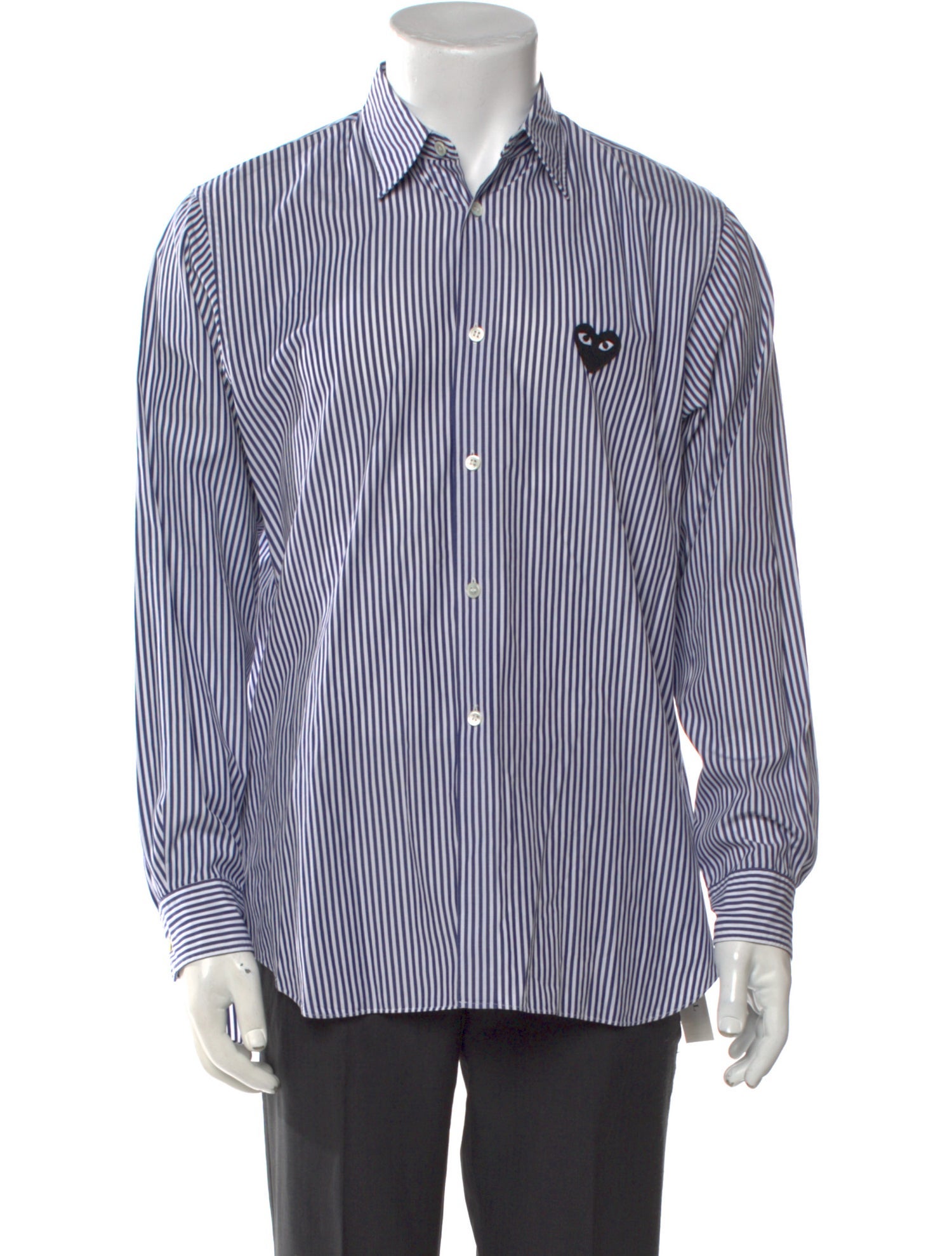 Comme des Garçons Play Striped Long Sleeve Shirt