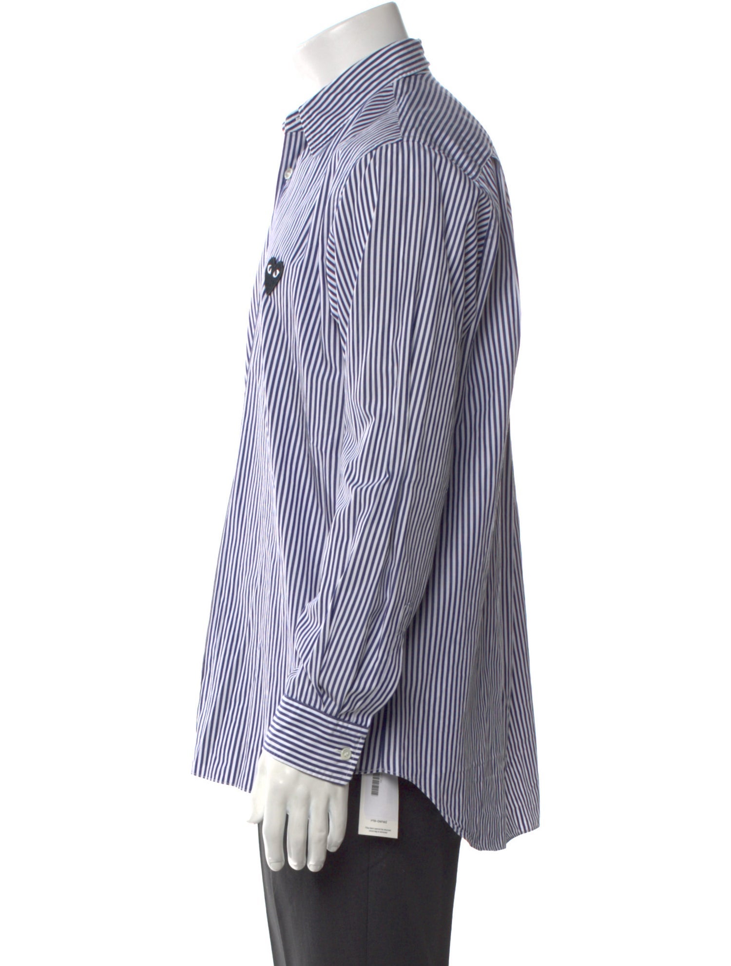 Comme des Garçons Play Striped Long Sleeve Shirt