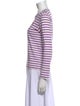 Comme des Garçons Play Striped Crew Neck Top