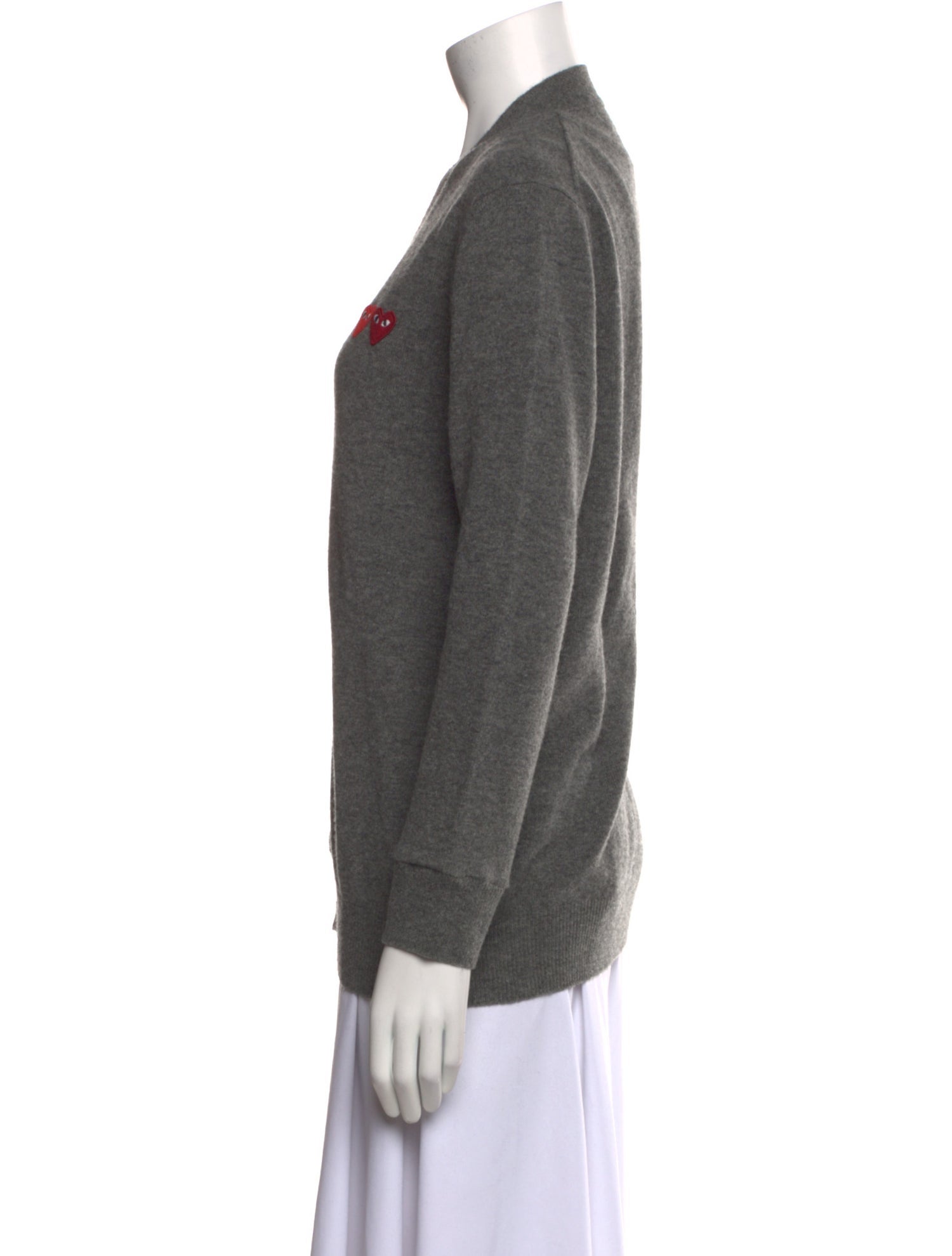 Comme des Garçons Play Wool V-Neck Sweater