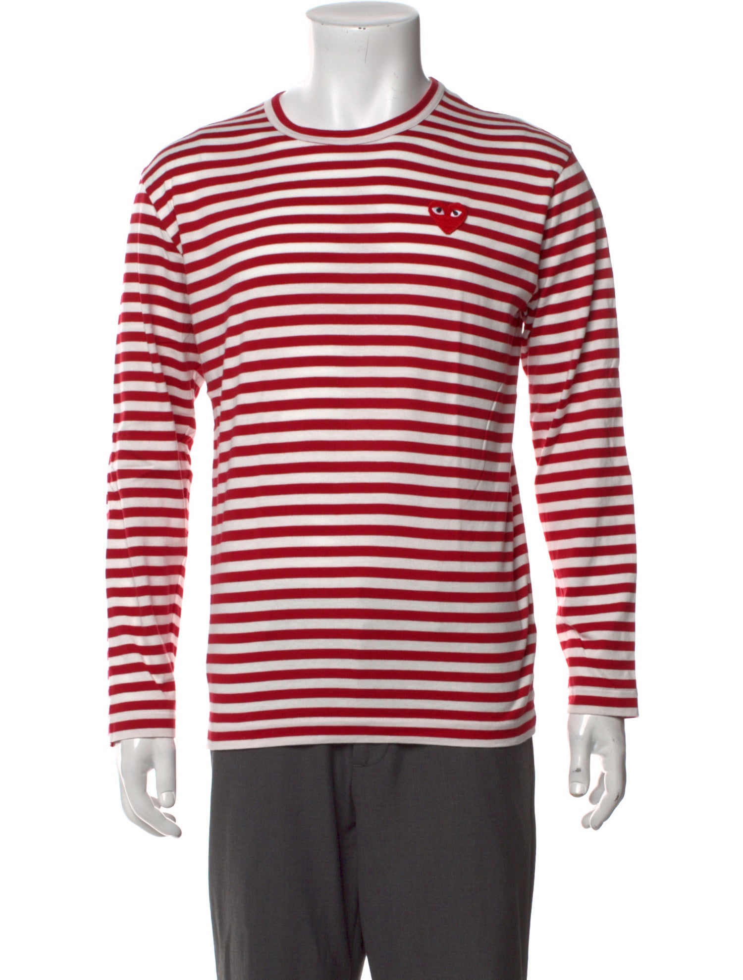 Comme des Garçons Play Striped Crew Neck T-Shirt