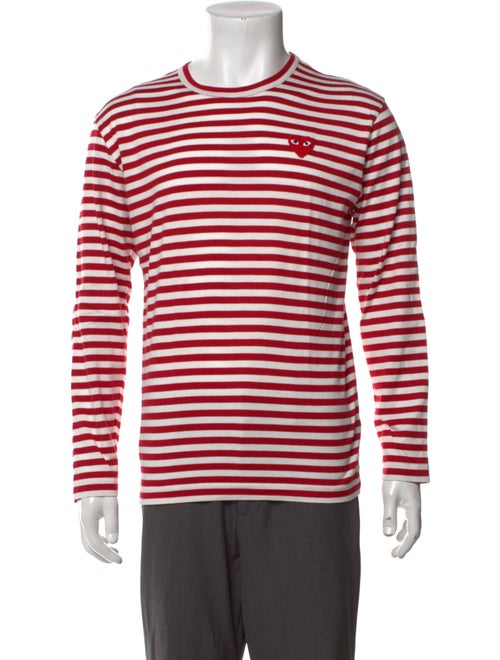 Comme des Garçons Play Striped Crew Neck T-Shirt