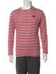 Comme des Garçons Play Striped Crew Neck T-Shirt