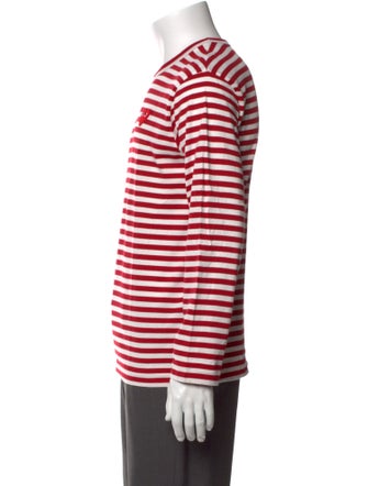 Comme des Garçons Play Striped Crew Neck T-Shirt