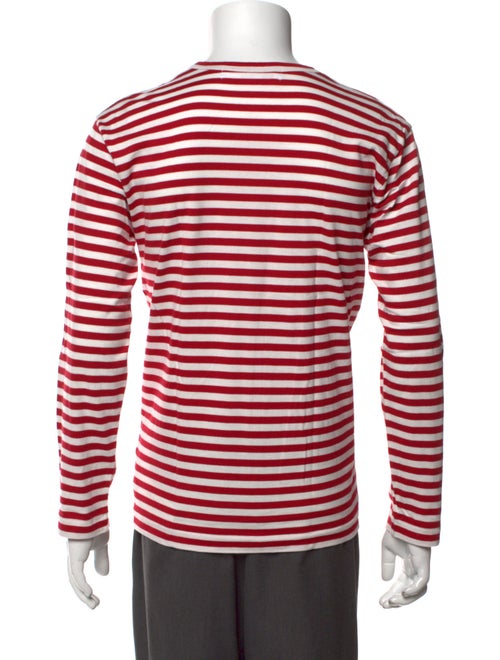 Comme des Garçons Play Striped Crew Neck T-Shirt