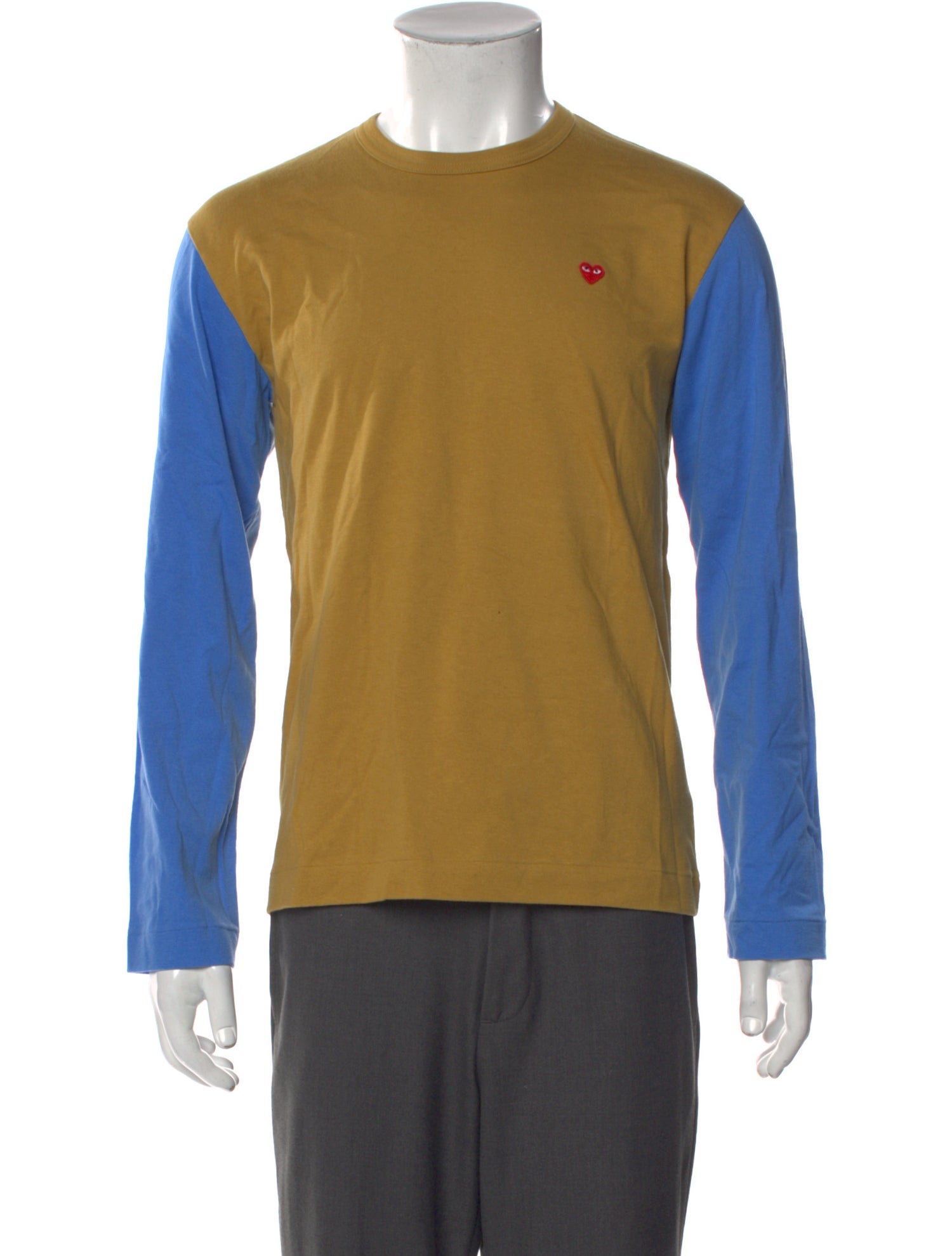 Comme des Garçons Play Colorblock Pattern Crew Neck T-Shirt w/ Tags