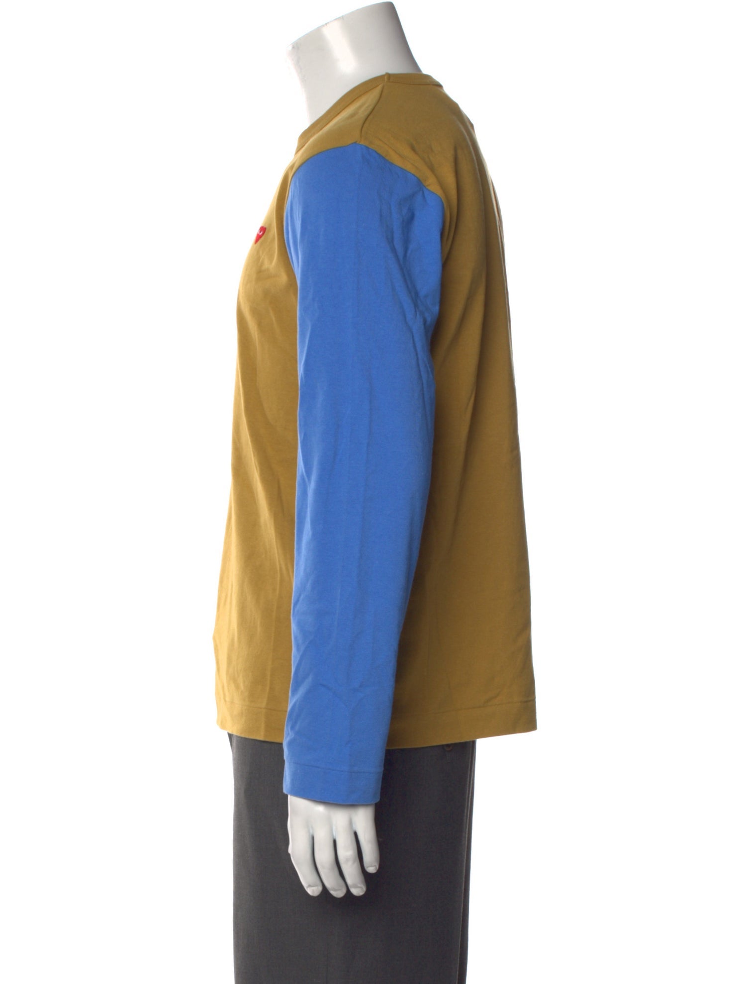 Comme des Garçons Play Colorblock Pattern Crew Neck T-Shirt w/ Tags