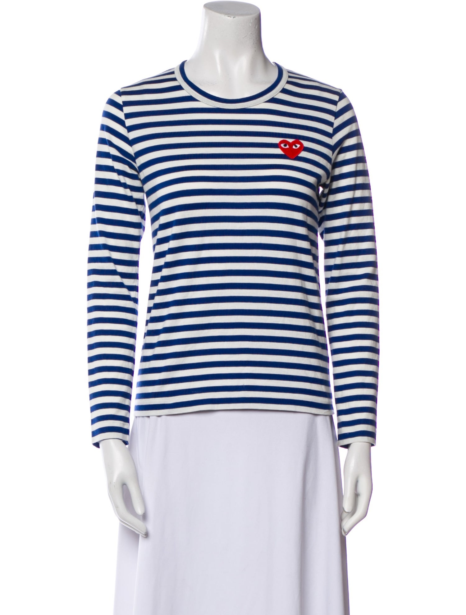 Comme des Garçons Play Striped Crew Neck T-Shirt