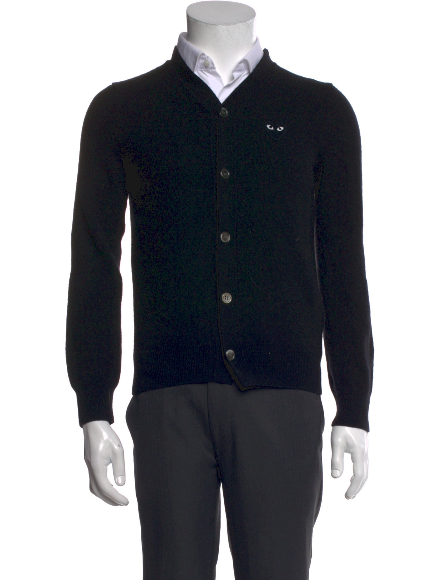 Comme des Garçons Play Wool V-Neck Cardigan