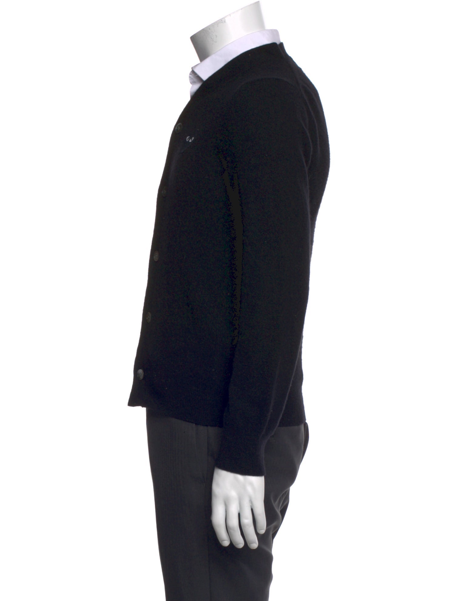 Comme des Garçons Play Wool V-Neck Cardigan