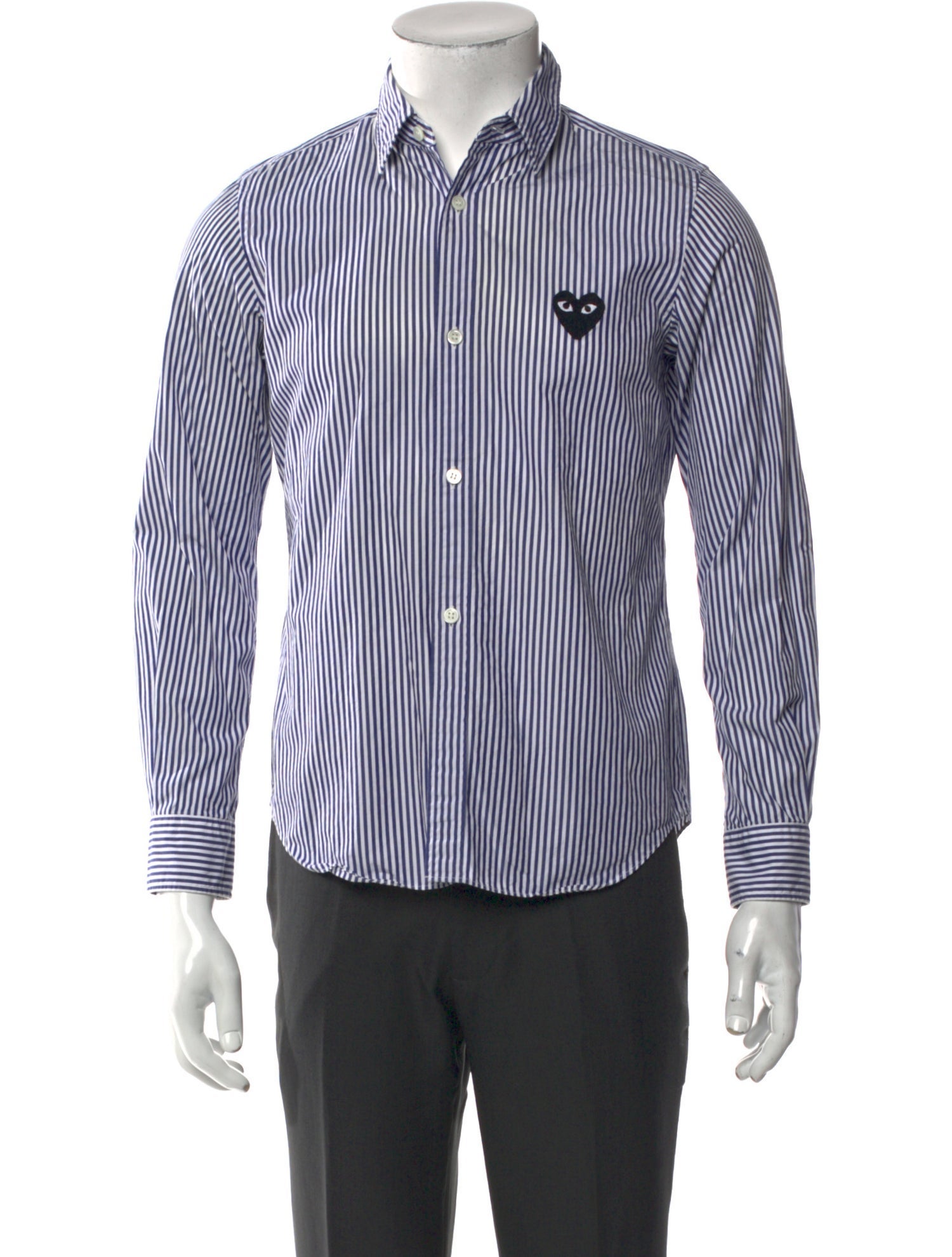 Comme des Garçons Play Striped Long Sleeve Shirt