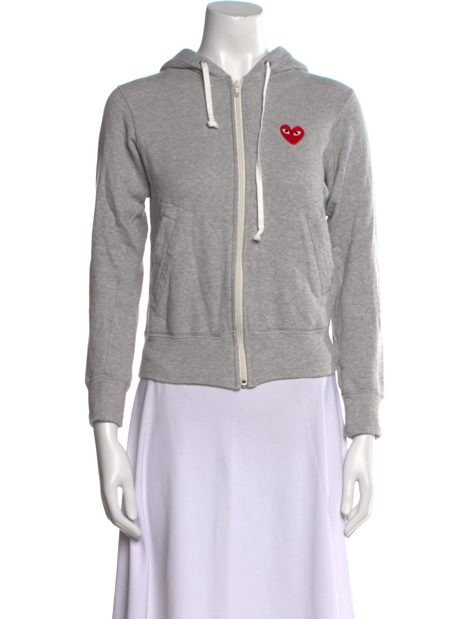 Comme des Garçons Play Crew Neck Three-Quarter Sleeve Sweatshirt