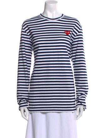Comme des Garçons Play Striped Crew Neck T-Shirt