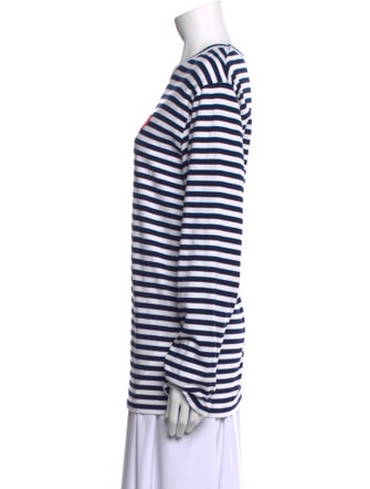 Comme des Garçons Play Striped Crew Neck T-Shirt