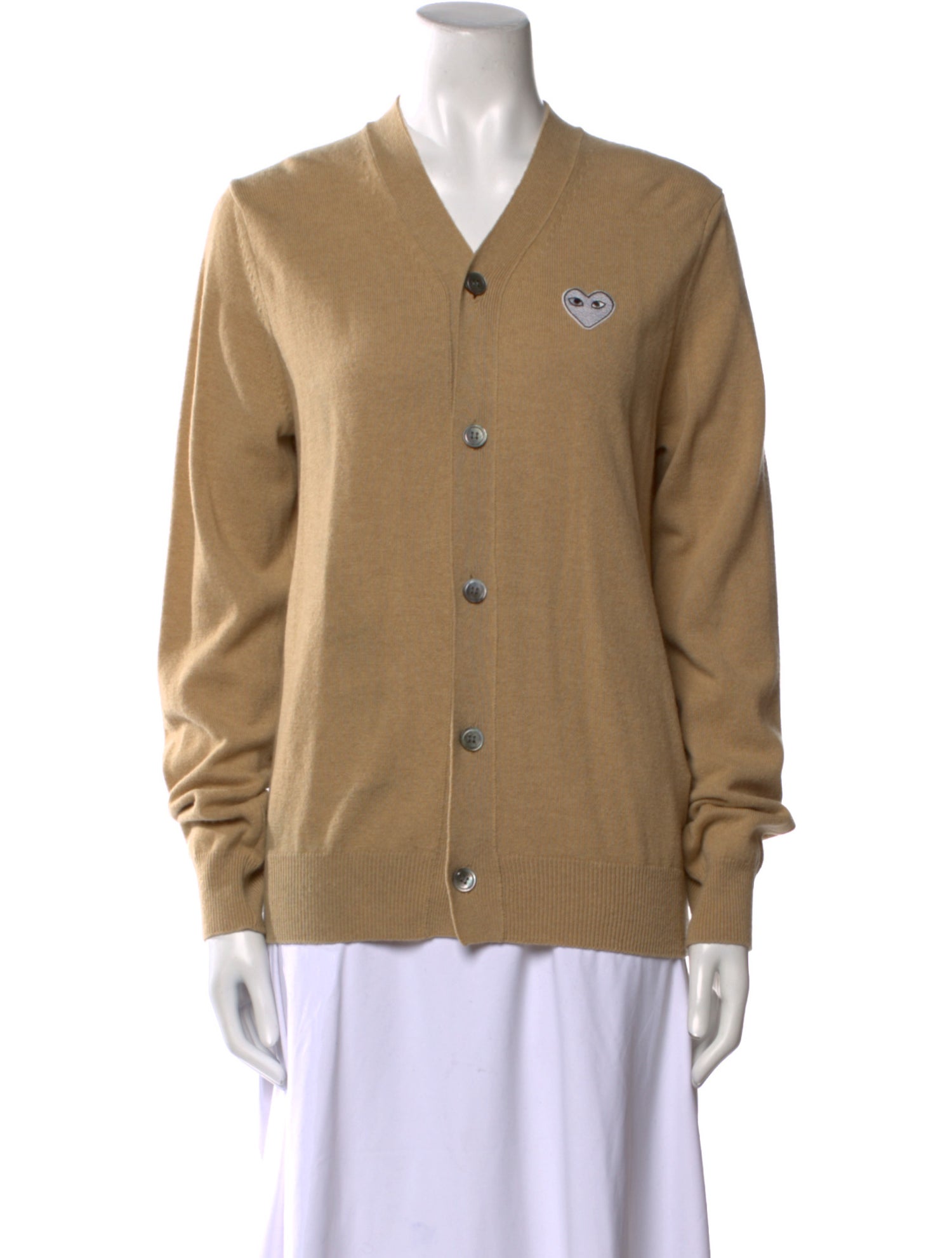 Comme des Garçons Play Wool V-Neck Sweater