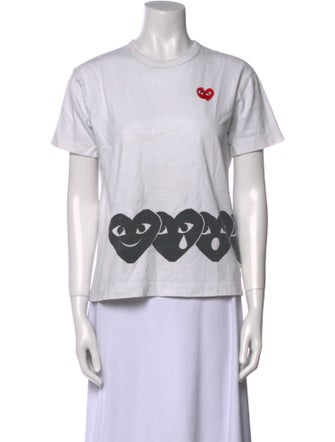 Comme des Garçons Play Graphic Print Crew Neck T-Shirt