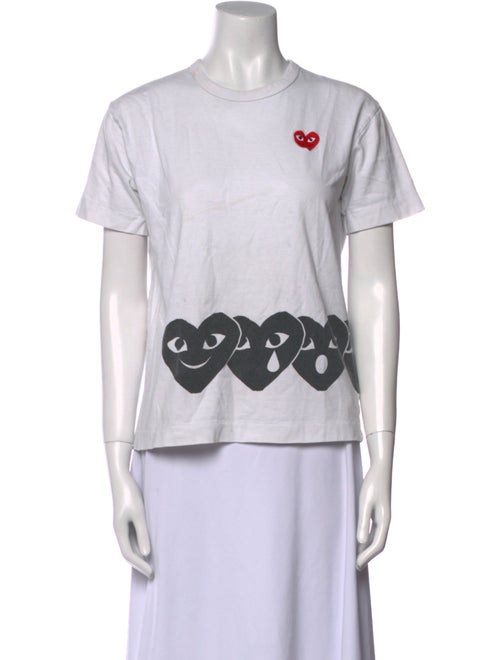 Comme des Garçons Play Graphic Print Crew Neck T-Shirt