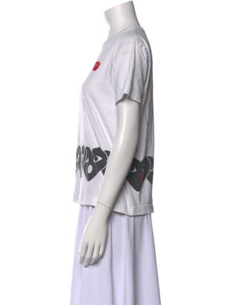 Comme des Garçons Play Graphic Print Crew Neck T-Shirt