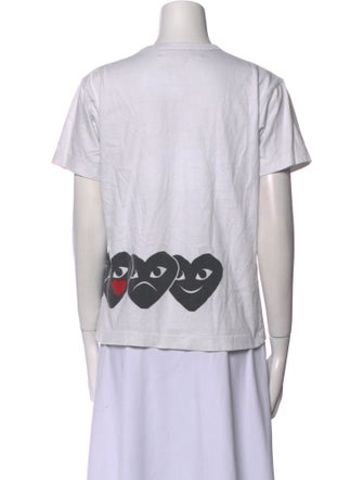 Comme des Garçons Play Graphic Print Crew Neck T-Shirt