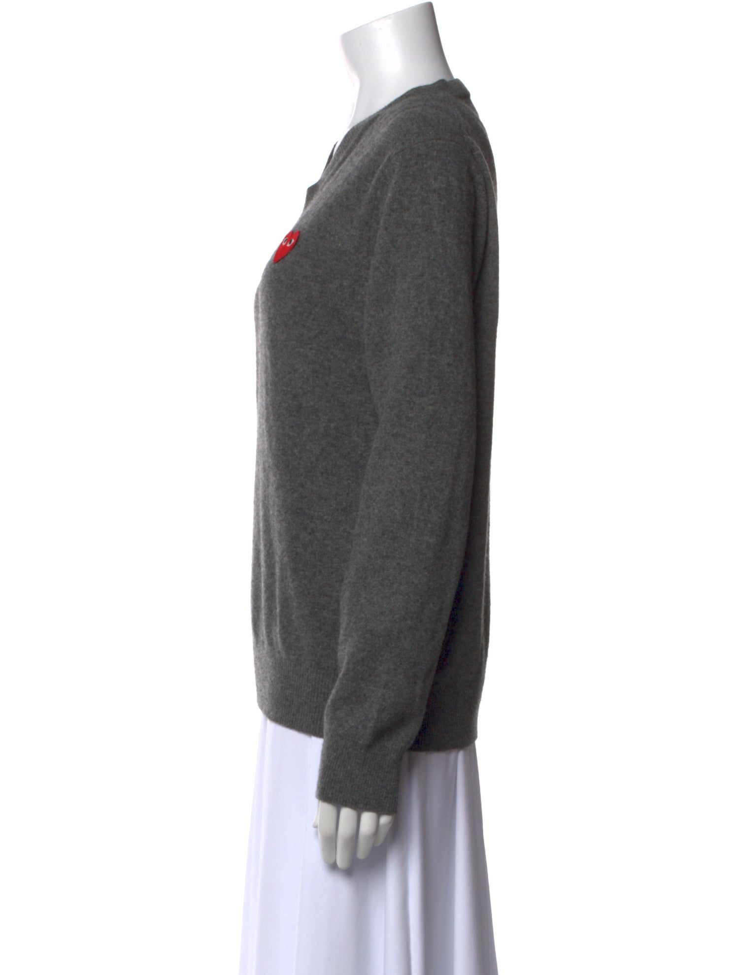 Comme des Garçons Play Wool V-Neck Sweater