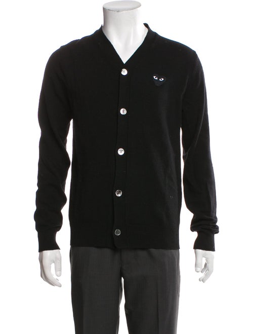 Comme des Garçons Play Wool Graphic Print Cardigan