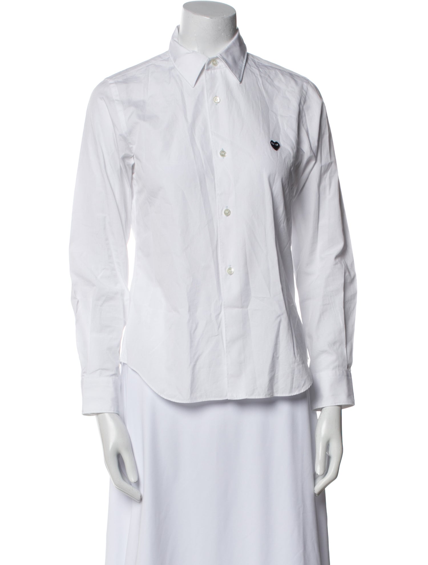 Comme des Garçons Play Long Sleeve Button-Up Top