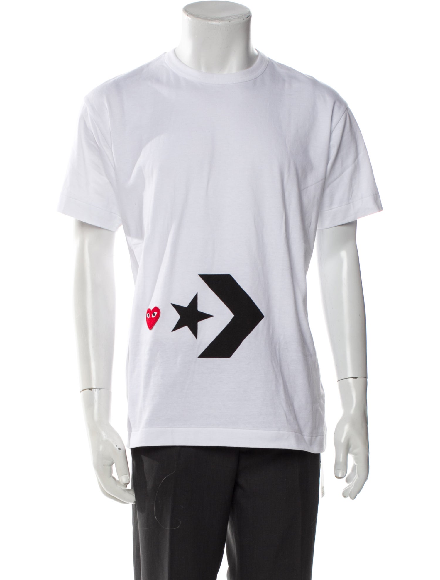 Comme des Garçons Play x Converse Graphic Print Crew Neck T-Shirt