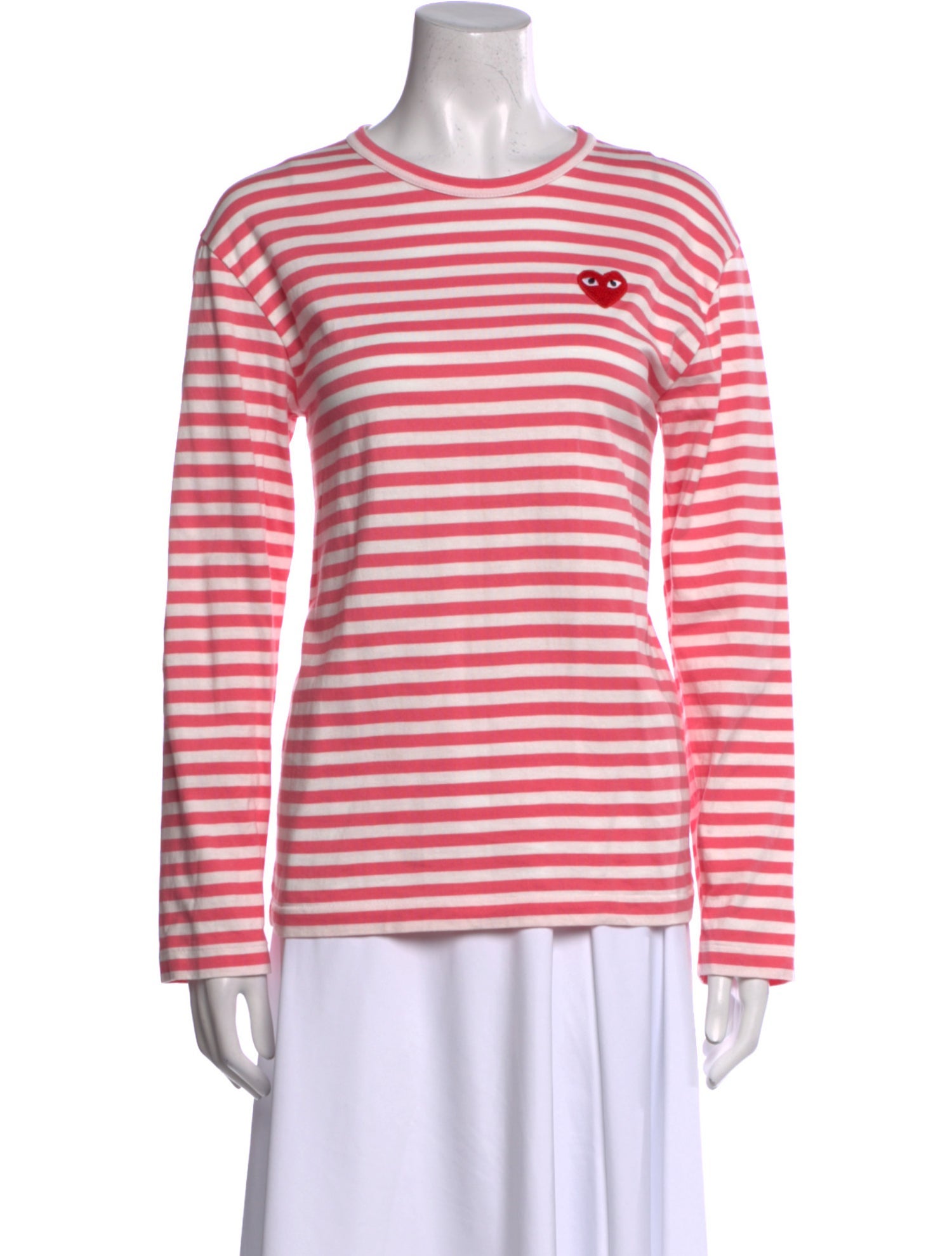 Comme des Garçons Play Striped Crew Neck T-Shirt
