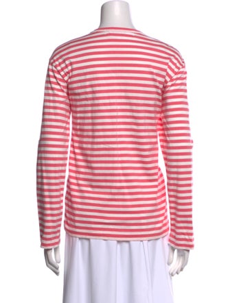 Comme des Garçons Play Striped Crew Neck T-Shirt