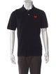 Comme des Garçons Play Collar Short Sleeve Polo Shirt