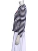 Comme des Garçons Play Striped Crew Neck Top