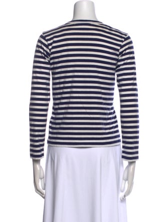 Comme des Garçons Play Striped Crew Neck Top