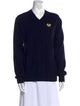 Comme des Garçons Play Wool V-Neck Sweater