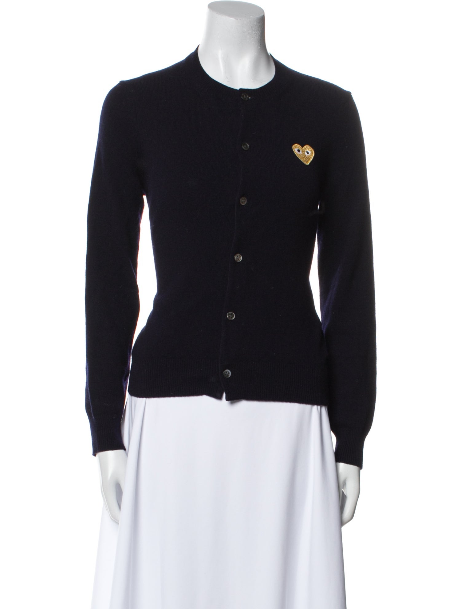 Comme des Garçons Play Wool Crew Neck Sweater