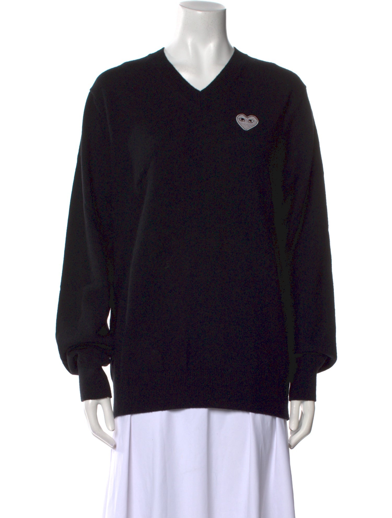 Comme des Garçons Play Wool V-Neck Sweater